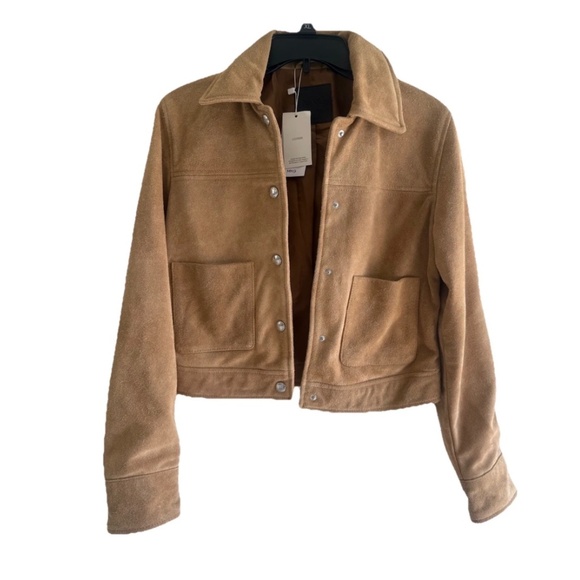 Mango Women’s Suede Leather Jacket, Small, NWT - Picture 5 of 16